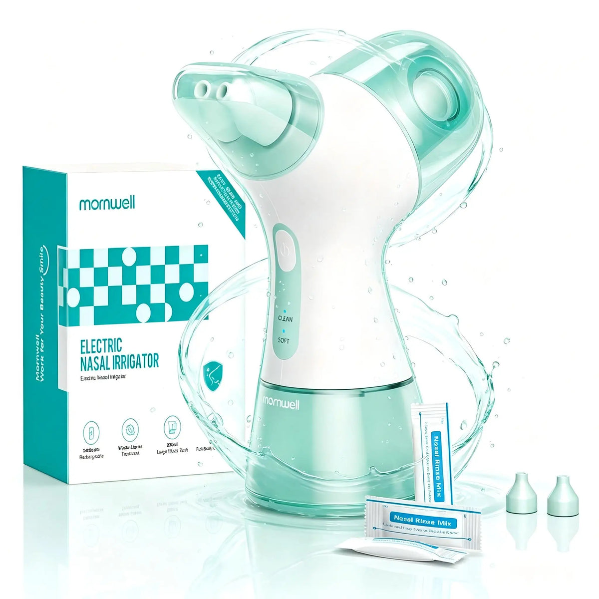 Sinus Relief Electric Nasal Irrigator With Separate Tanks