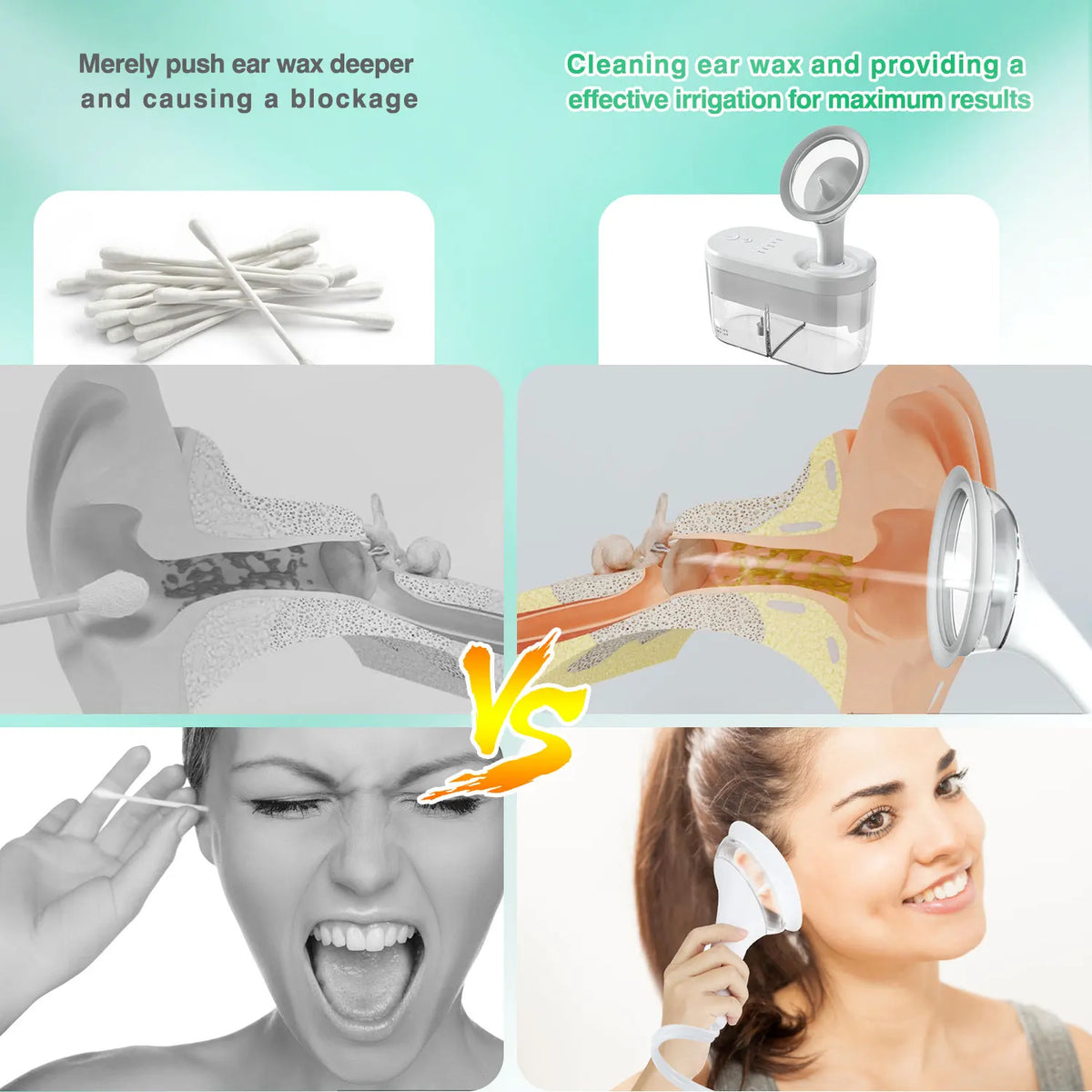 Home Care Electric Ear Cleaner Wax Removal Irrigation System Washer