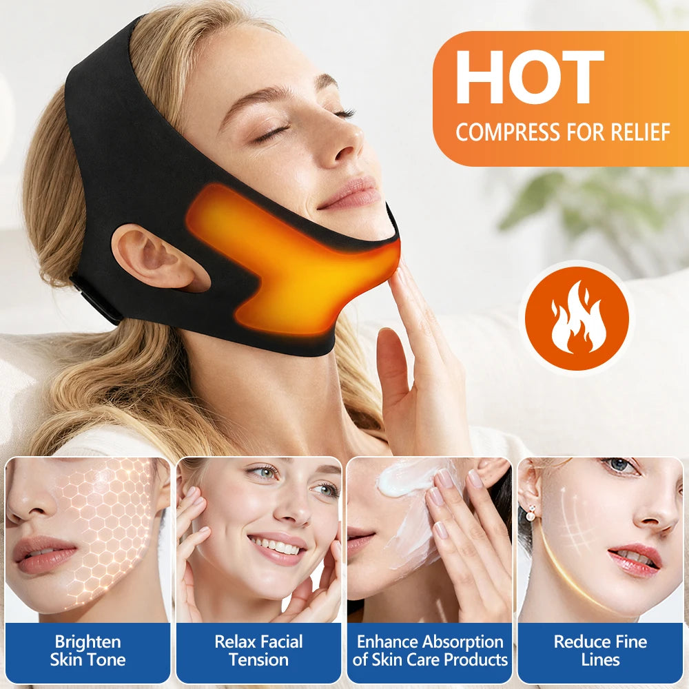 Home Skincare Face Wrap Band Hot and Cold Compress for Chin and Jaw
