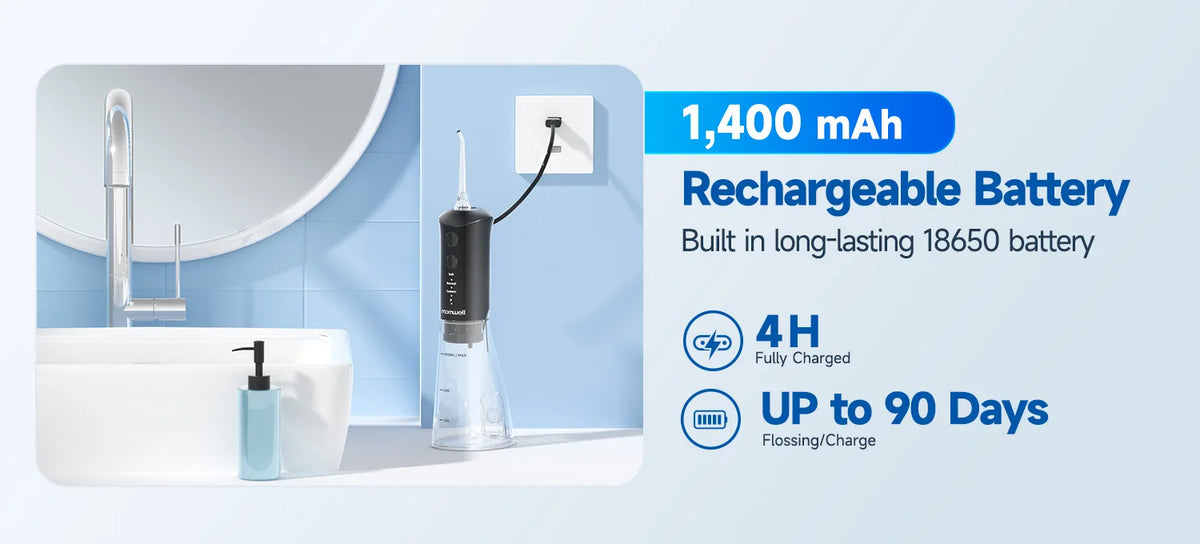 Bathroom Water Flosser and Electric Toothbrush Combo for Oral Clean Kit