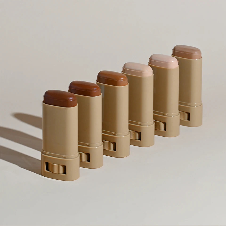 Daily Makeup Skin Tint Stick Serum with Puff for Natural Coverage