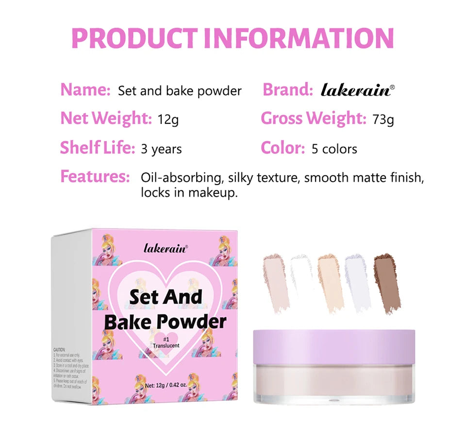 Daily Makeup Routine Loose Setting Powder for Flawless Matte Finish - 25