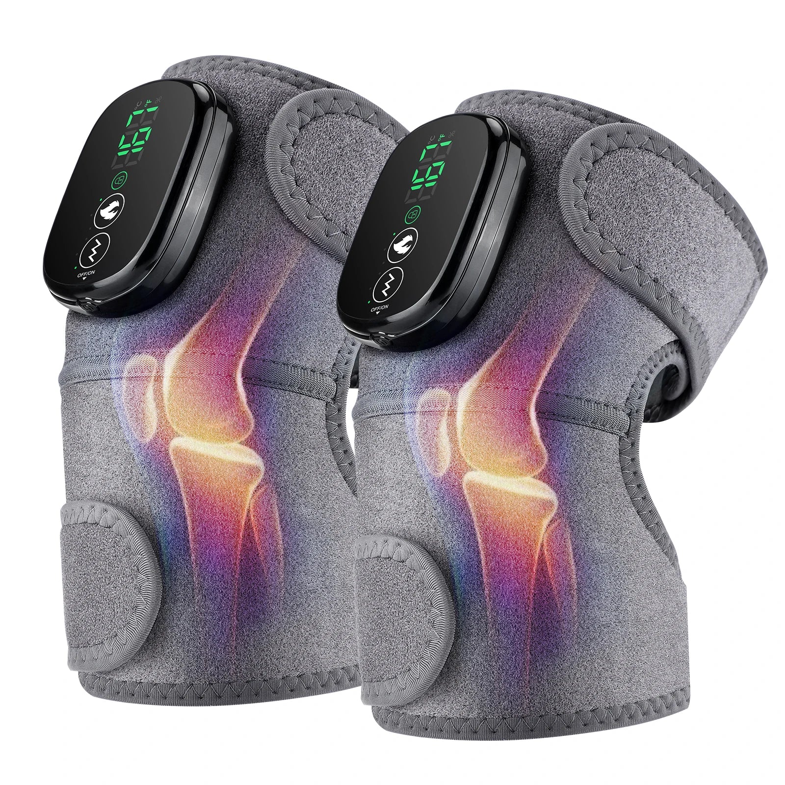 Winter Sports Heated Knee Massager Cordless Heating Pad - 1