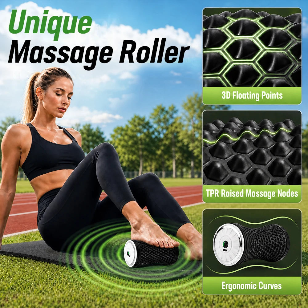 Post Workout Electric Massage Roller for Deep Muscle Relaxation