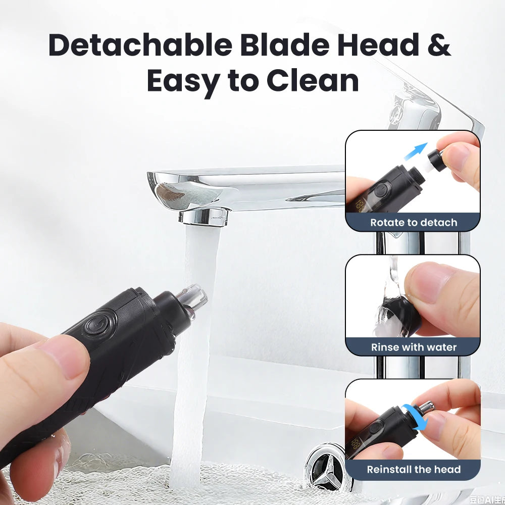 Daily Grooming Electric Nose Hair Trimmer for Painless Shaving