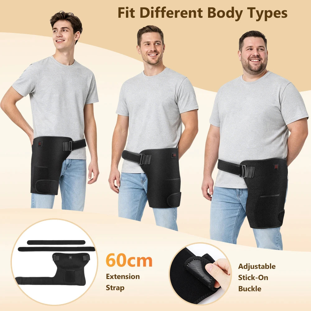 Home relaxation red light heating hip brace for soothing comfort support