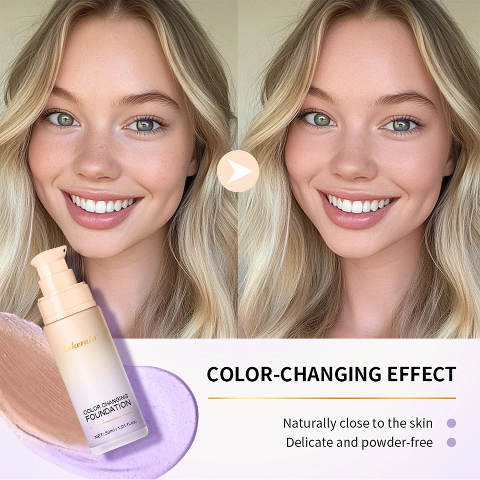 Daily Makeup Routine Color Changing Foundation For Flawless Skin Tone - 10