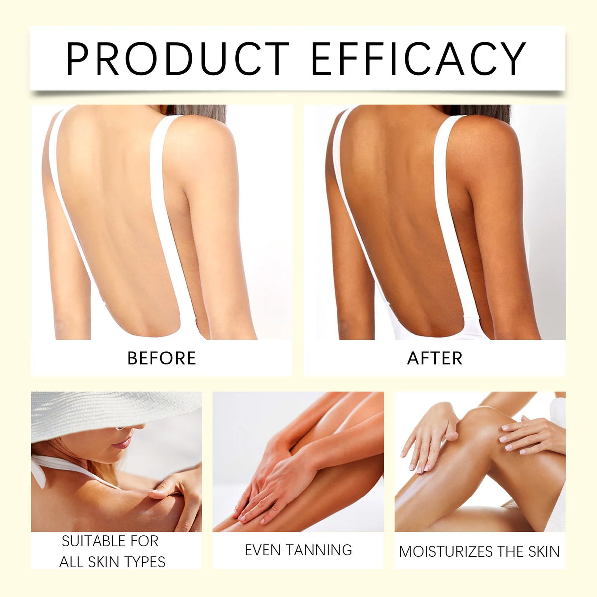Beach Tan Shine Brown Tanning Accelerator Cream for Natural Glow