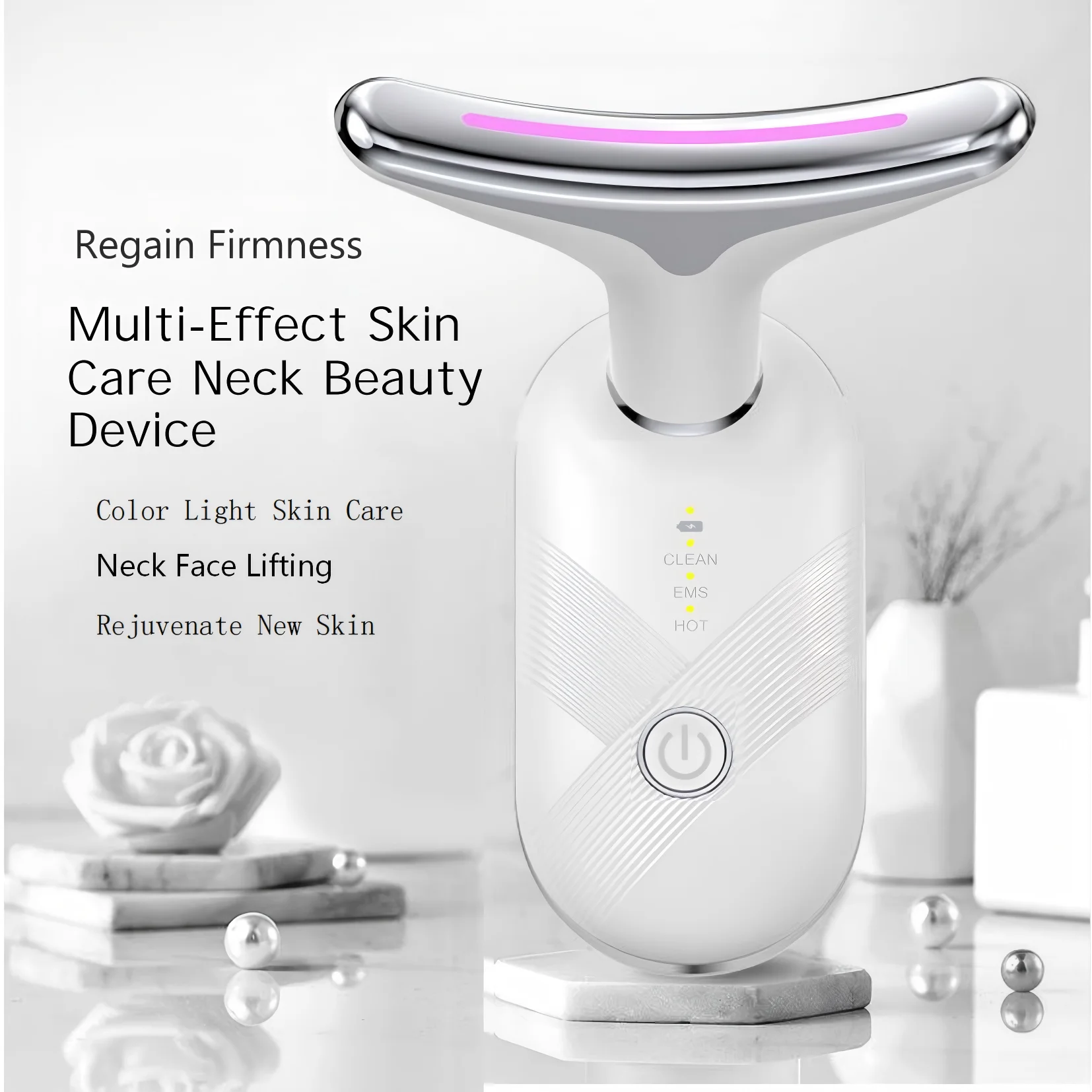 Daily skincare routine Red Light LED Facial Massager for skin tightening - 8