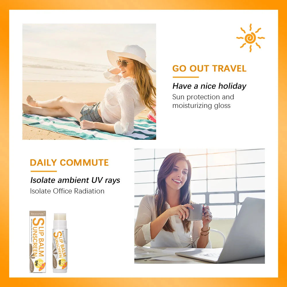 Outdoor Sunny Days Sunscreen Lip Balm UV Protection and Daily Moisture Care
