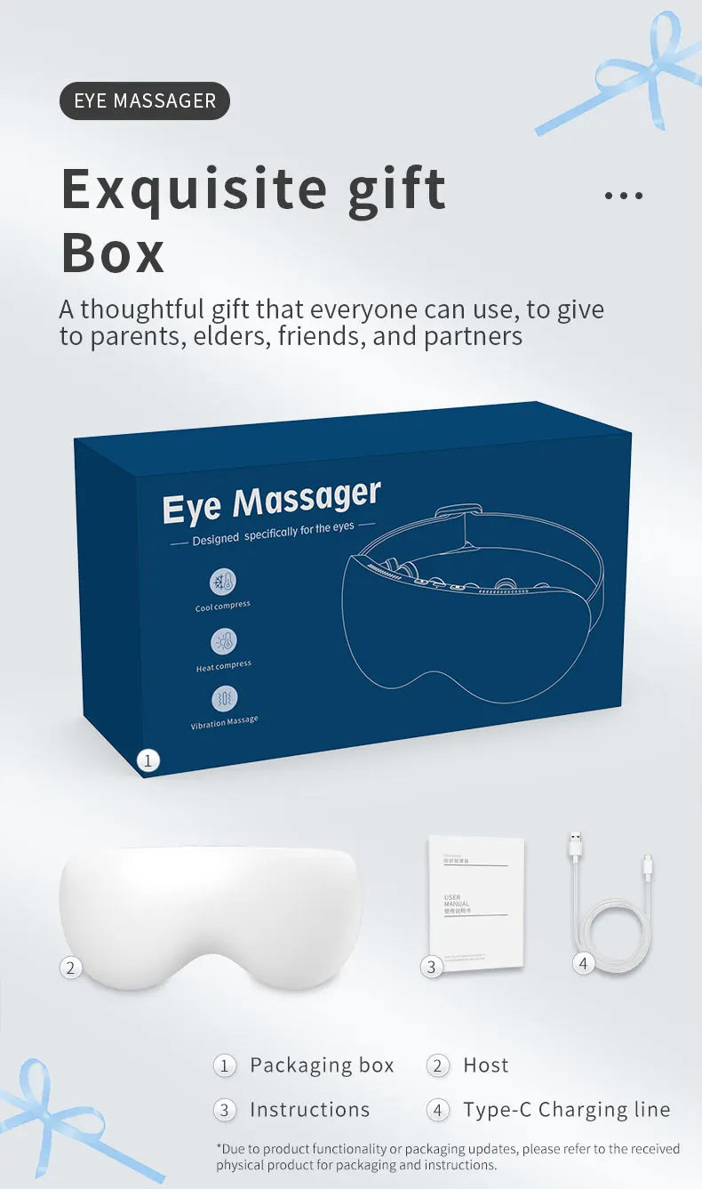 Screen Time Fatigue Relief Smart Eye Massager for Deep Relaxation