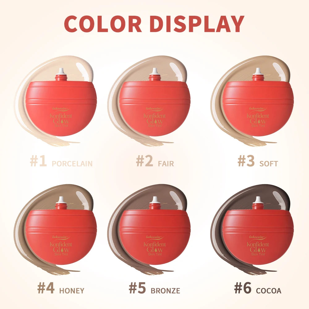Daily Makeup Routine Hydrating Glow Skin Tint Foundation Light Coverage - 3