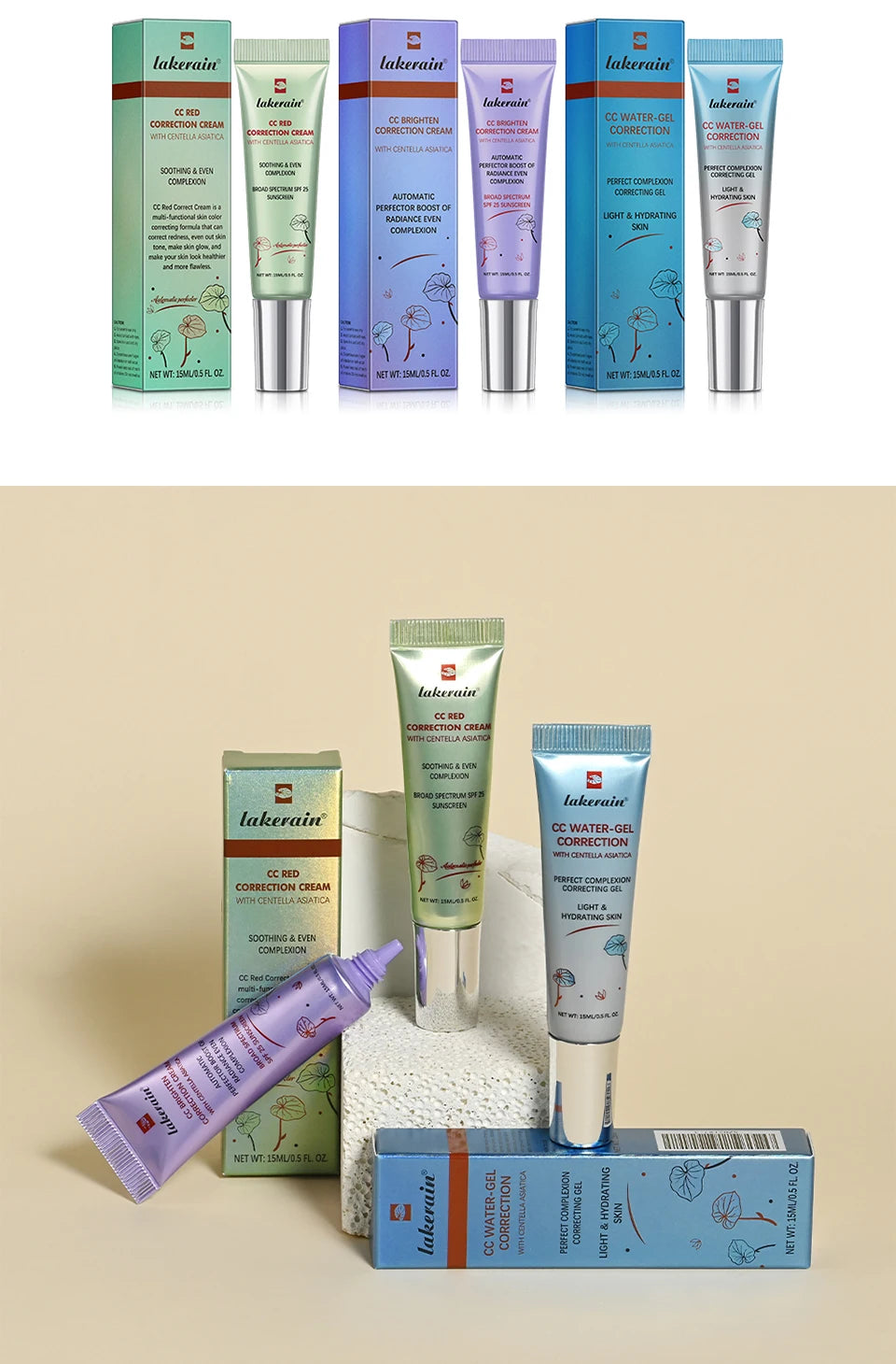 Daily Makeup CC Cream Primer for Even Skin Tone and Flawless Coverage - 15