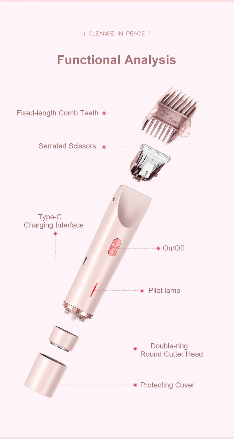 Smooth skin anywhere electric razor for painless hair removal - 15