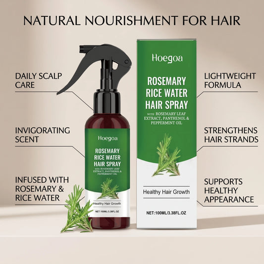Dry Hair Rosemary Rice Water Hair Spray for Deep Nourishing and Repair