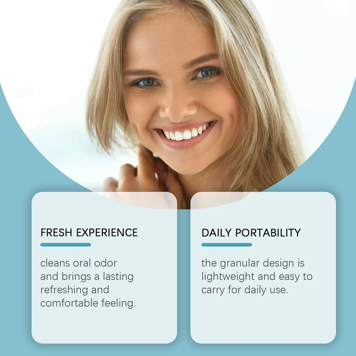 Daily Dental Care Mouthwash Tablets for Fresh Breath and Bright Smile