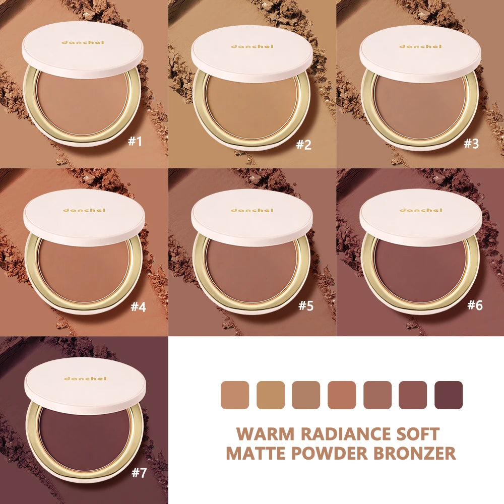 Daily Makeup Pressed Bronzer Powder for Natural Matte Contouring Finish