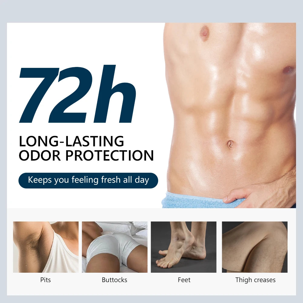Daily use body deodorant stick with long lasting odor protection control