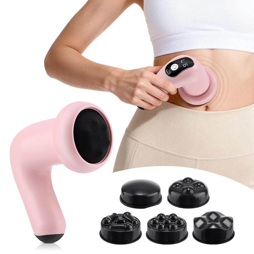 Home Relaxation Body Massager Stick with Versatile Interchangeable Heads