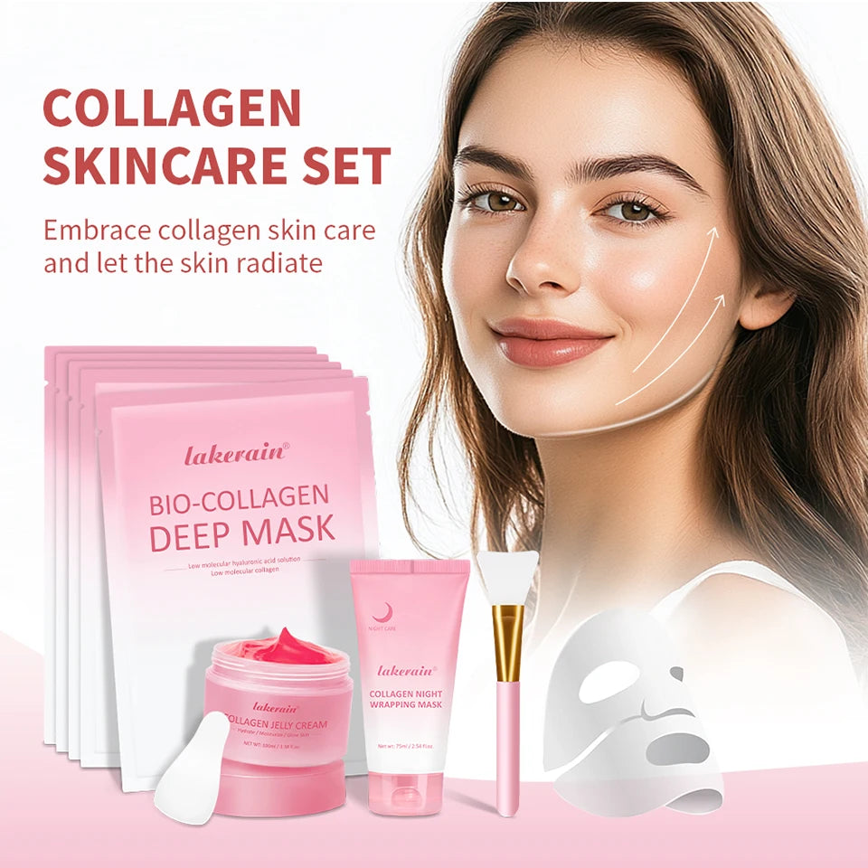 Daily Skincare Collagen Skincare Set Deep Nourishment and Hydration - 9