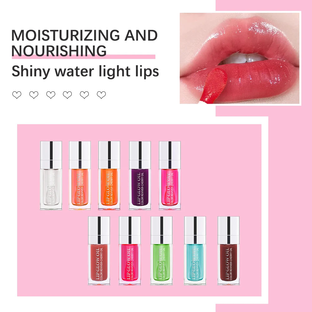 Daily Makeup Lip Oil Plumping Lip Gloss for Hydrated Shine - 3