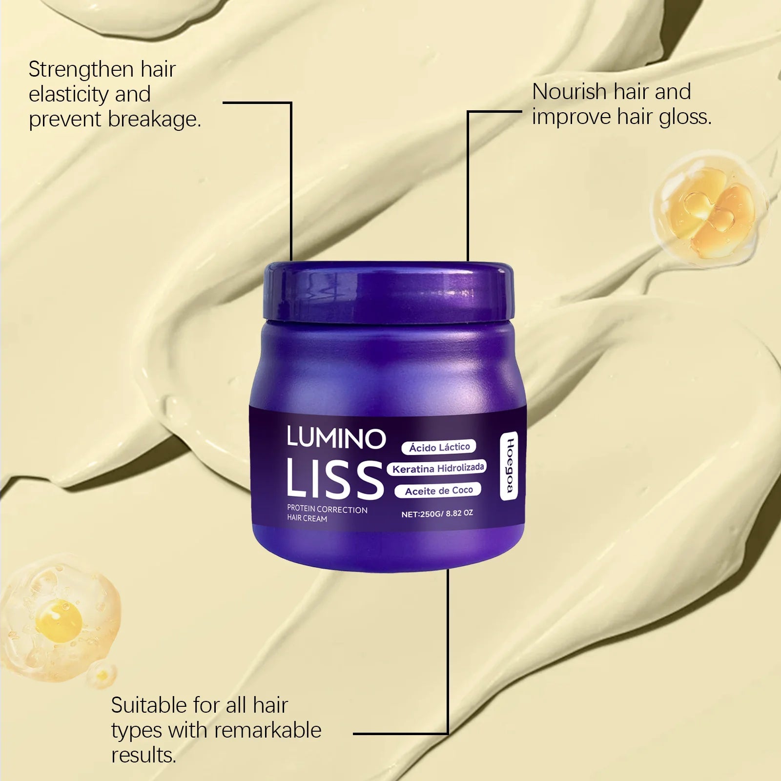 Daily Hair Care Protein Correction Hair Straightening Cream Smoothing - 11