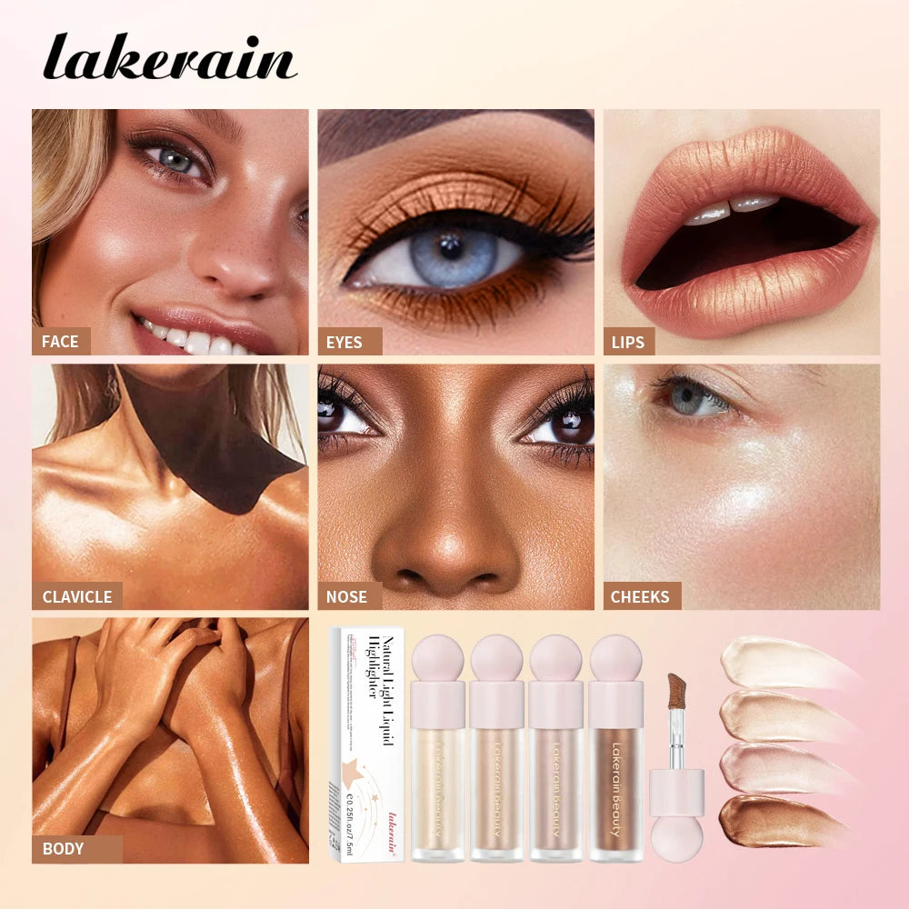 Daily Makeup Natural Light Liquid Highlighter for Radiant Glow - 3