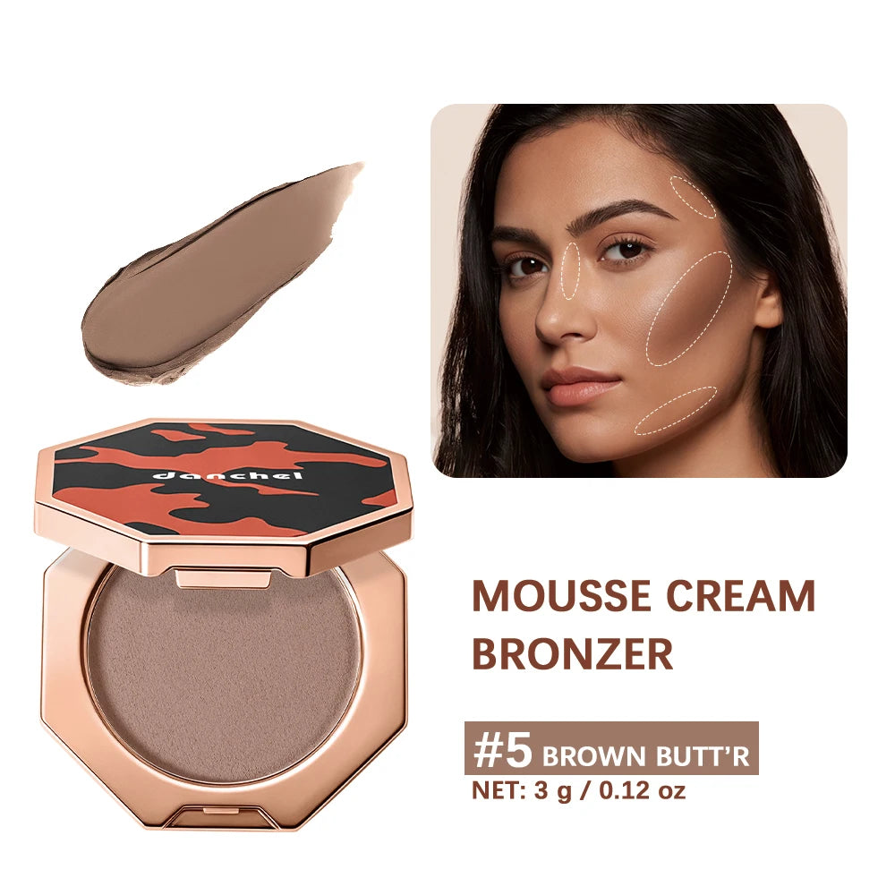 Daily Makeup Cream Mousse Contour Bronzer Soft Blend Matte Sculpt Shading - 21