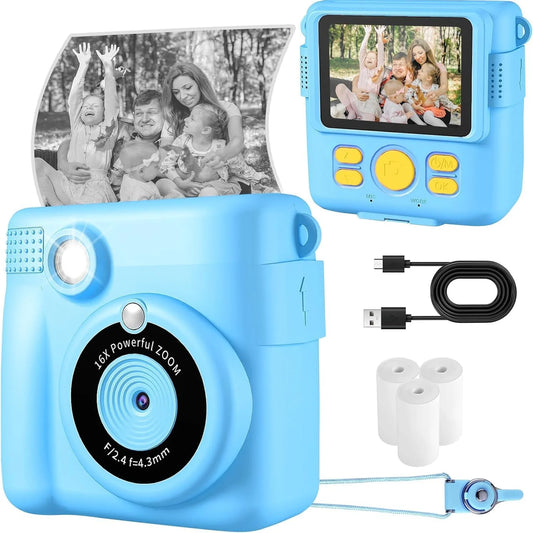 Birthday Gifts for Kids Instant Print Camera with Digital Zoom and Video