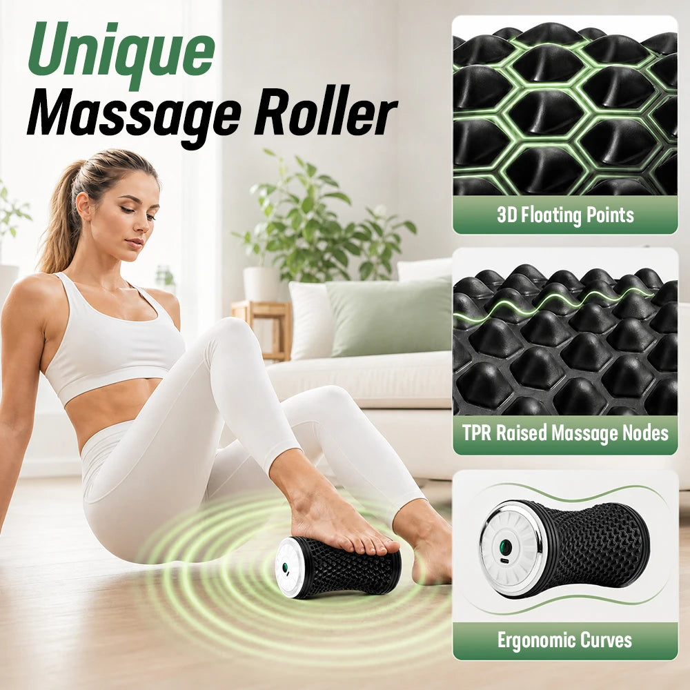 Post Workout Electric Massage Roller for Deep Muscle Relaxation