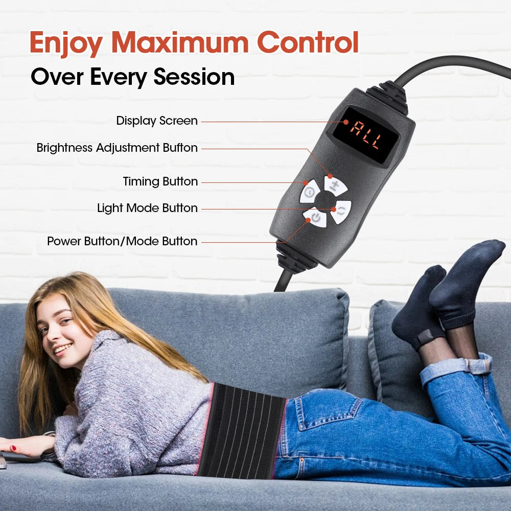 Home Use Infrared Light Therapy Belt for Waist Care and Skin Rejuvenation - 8