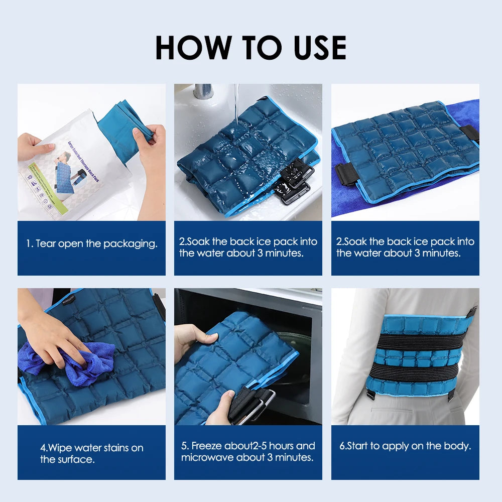 At Home Muscle Relief Reusable Hot and Cold Therapy Ice Pack Wrap
