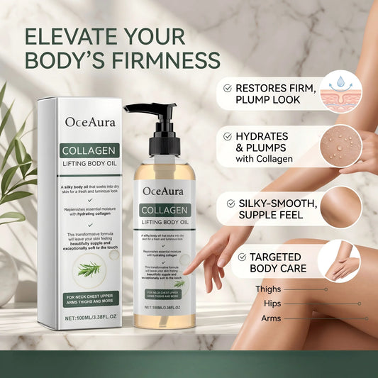 Dry Sagging Skin Collagen Body Firming Massage Oil Deep Hydration