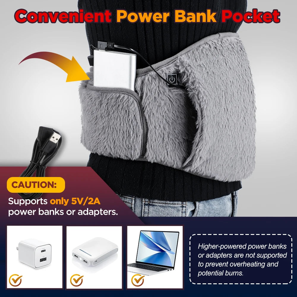 Winter Cold Relief Electric Heating Belt and Abdomen Hand Warmer