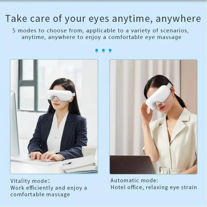 Dry Eyes Relief Rechargeable Eye Massager with Air Pressure and Heat - 4