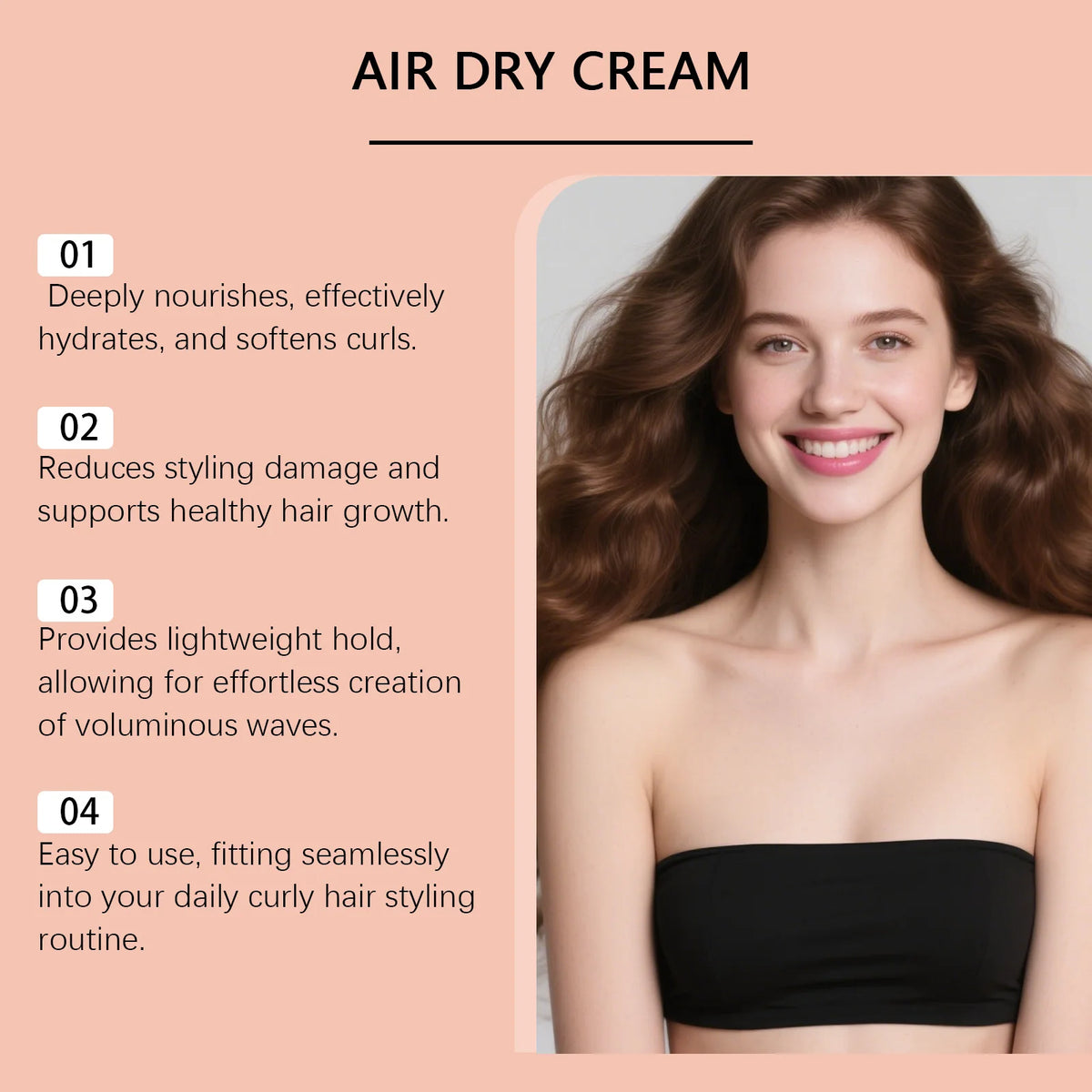 Daily styling Curl Styling Cream for defined waves and hydration