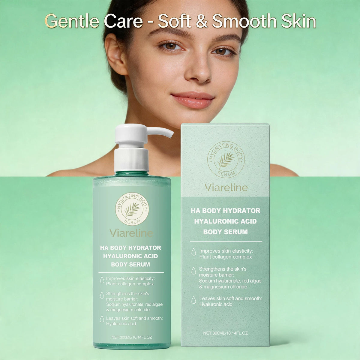 Dry Skin Hyaluronic Acid Body Serum for Deep Hydration and Smooth Skin