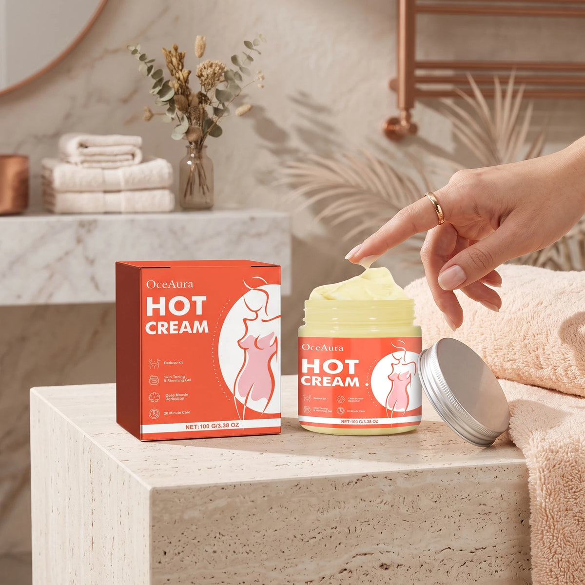 Body Shaping Hot Cream Anti Cellulite Massage Gel for Tightening Skin