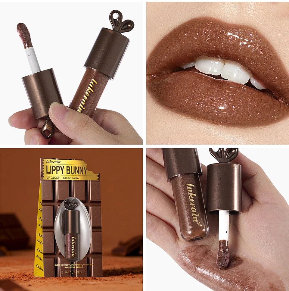 Daily Makeup Lip Gloss Deep Moisturizing Chocolate Glow Lip Care Cosmetics - 20