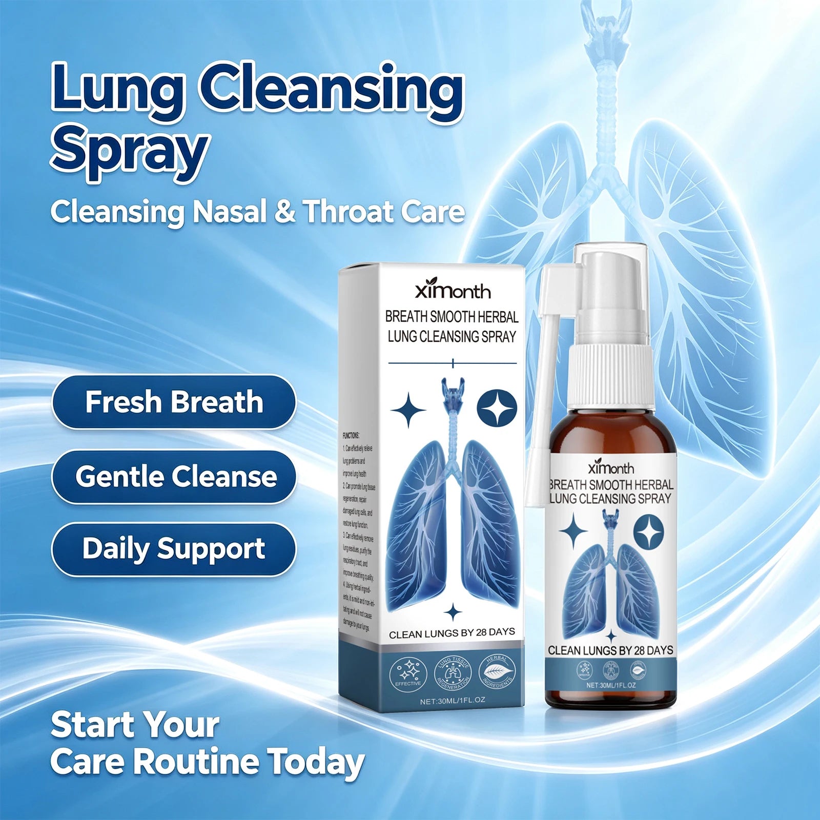Daily Care Nasal Cleansing Spray for Throat Discomfort and Fresh Breath - 3