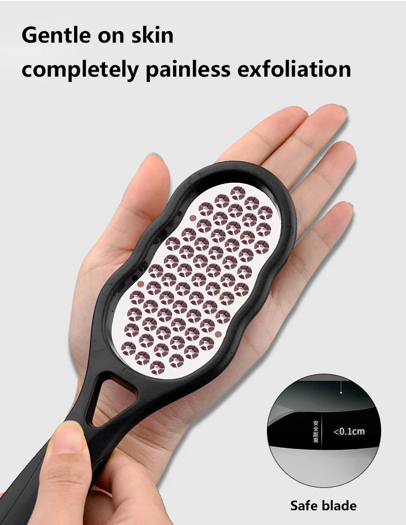 home pedicure care stainless steel foot file for cracked heels removal