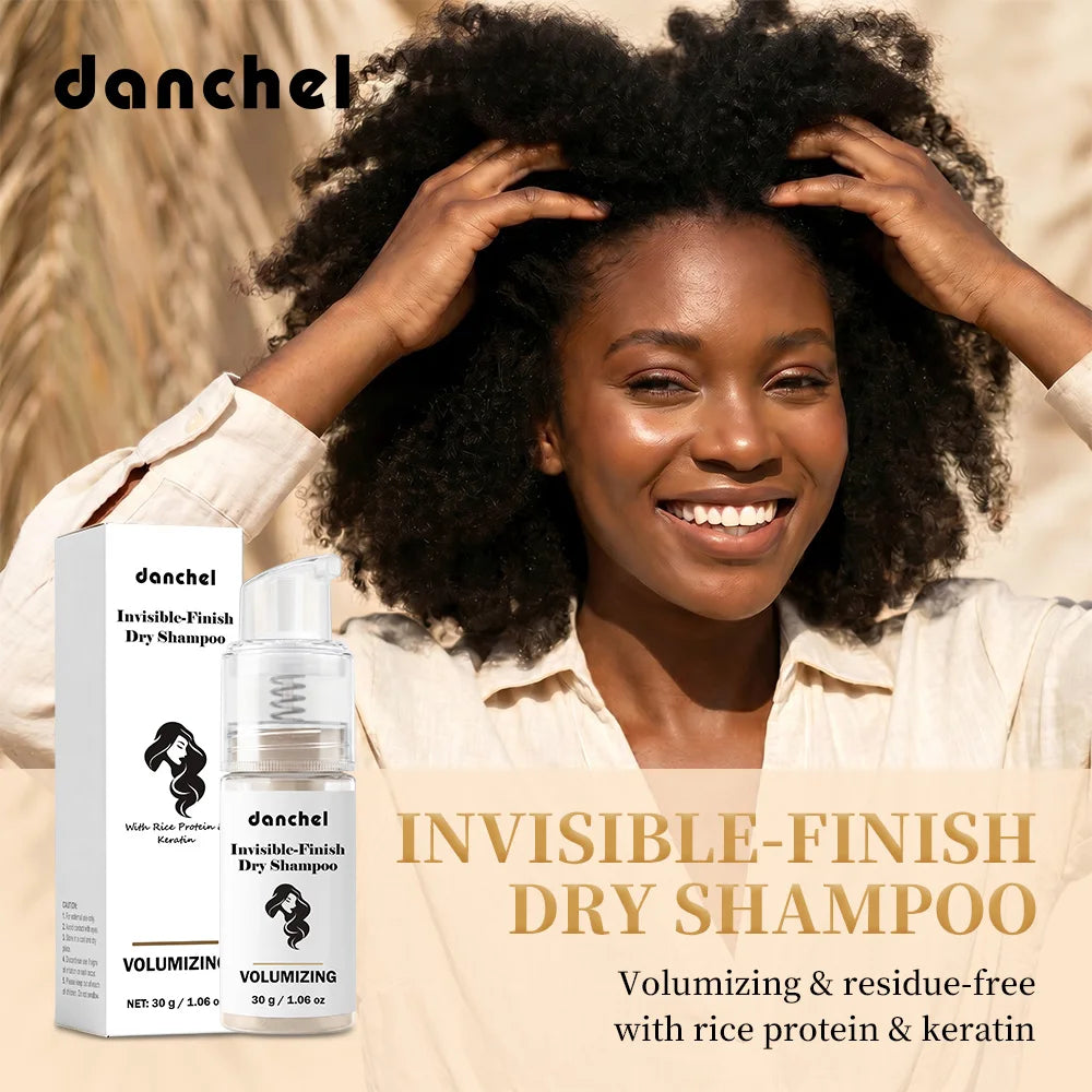 Travel Dry Shampoo Powder for Instant Oil Absorbing and Fresh Hair Volume