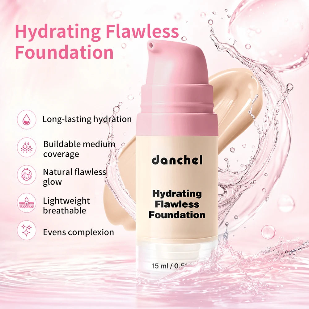 Daily Makeup Routine Primer and Liquid Foundation Set for Flawless Skin
