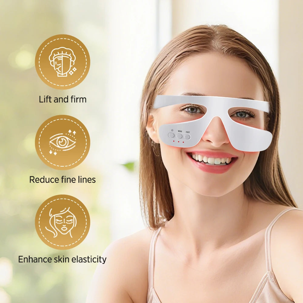 Daily eye fatigue visual 3d eye massager red light relief tool