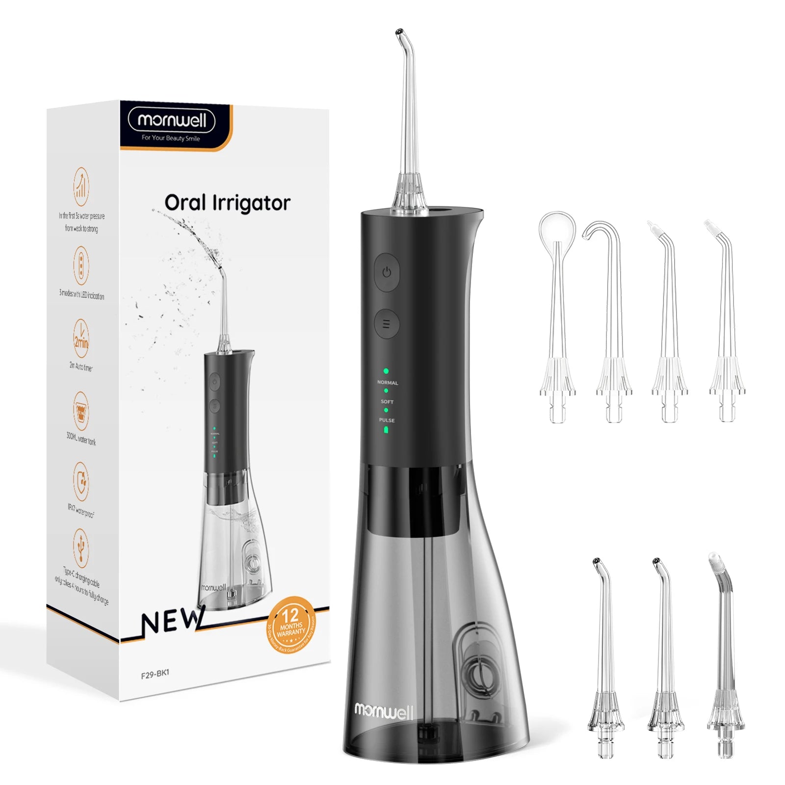 Bathroom Oral Care Portable Water Flosser For Deep Cleaning - 14