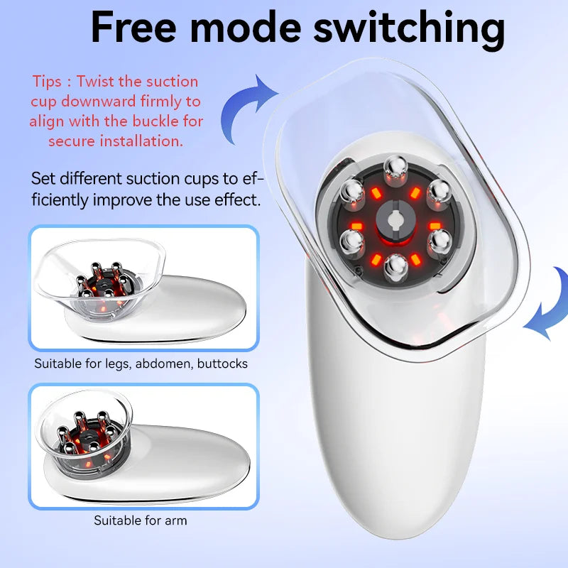 At home body sculpting massager for cellulite reduction and skin tightening