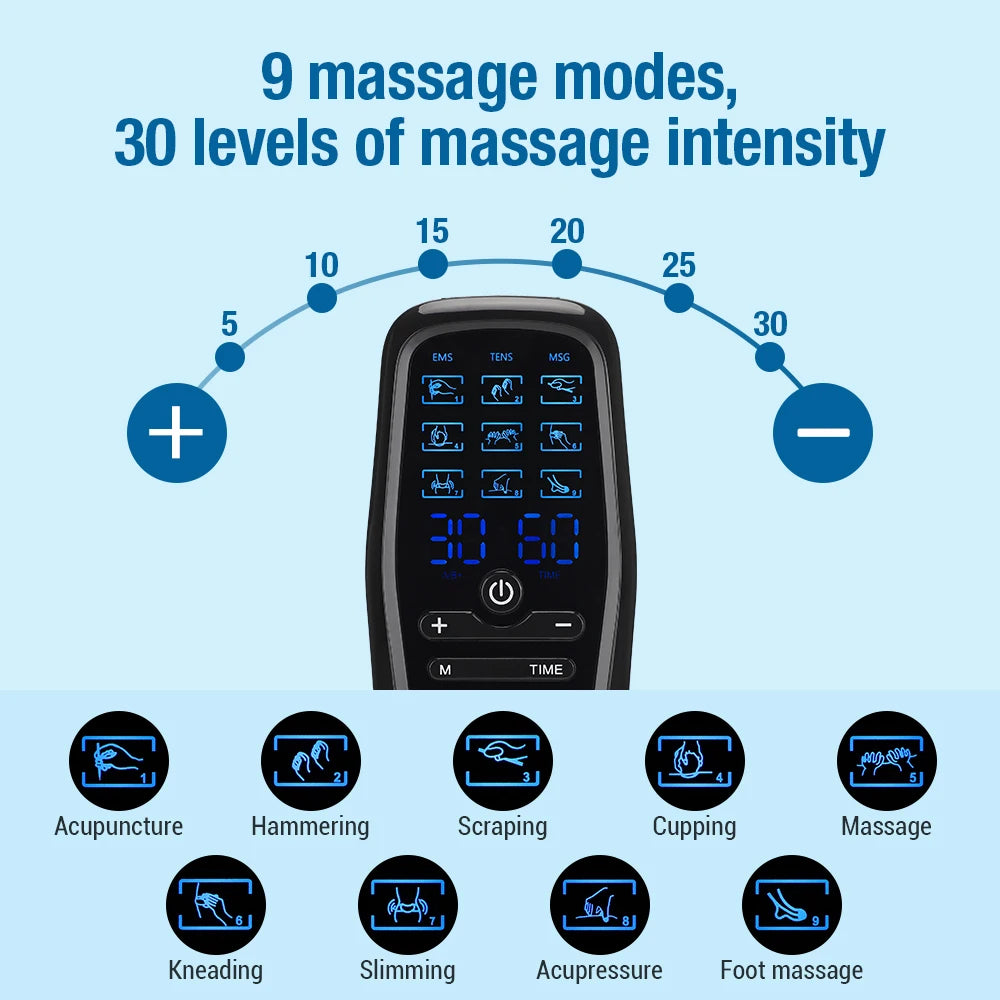 At Home Portable Electric Neck Massager with Adjustable Intensity Levels