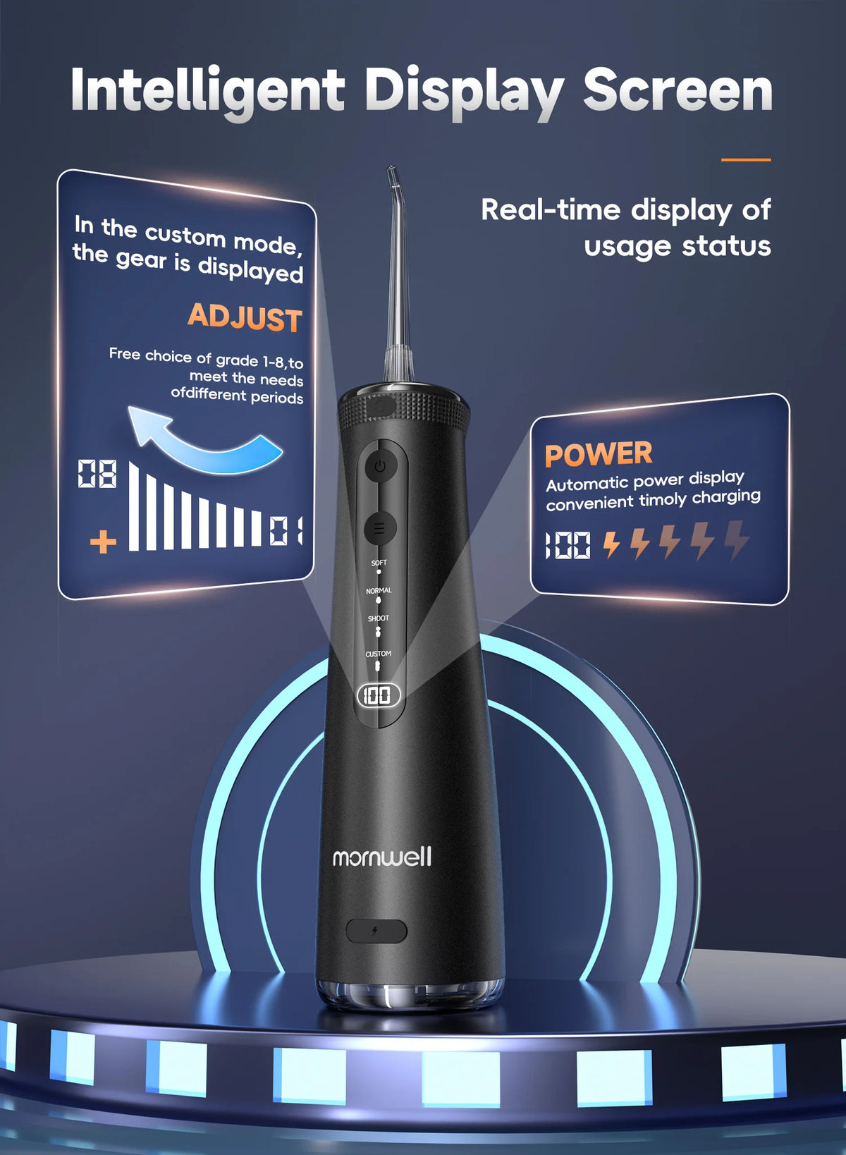 Home Teeth Whitening Oral Water Flosser for Deep Cleaning and Gum Care