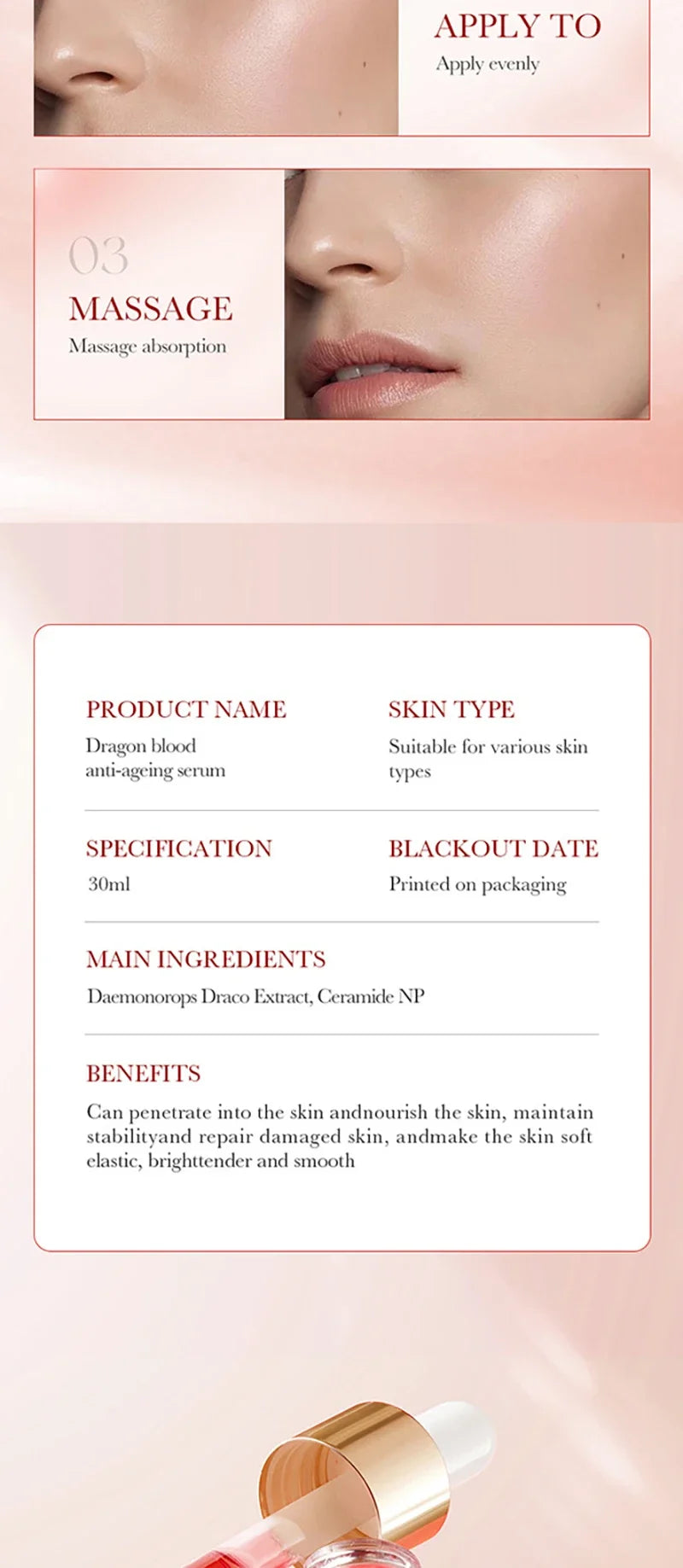 Daily Skincare Routine Face Serum for anti aging and skin smoothing care