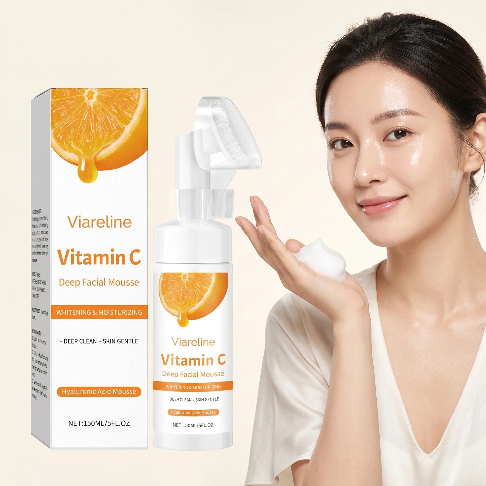 Daily skincare routine Vitamin C Facial Cleanser for deep cleansing pores - 2